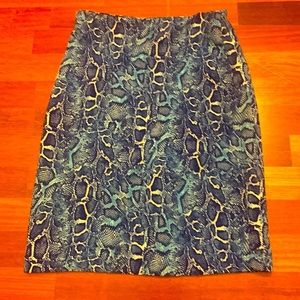 New York and Co. royal blue pencil skirt